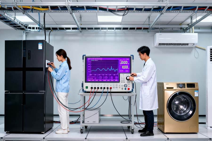 Test Home Appliances with Multi-channel Power Analyzer Test Home Appliances with Multi-channel Power Analyzer