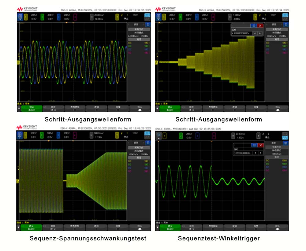 Simulation von Eingangsspannungsstörungen